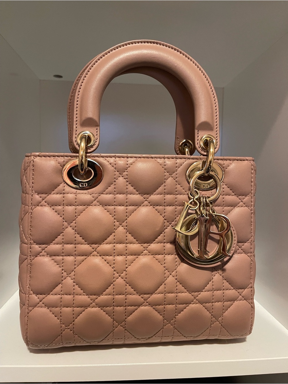 ABC Lady Dior Small Fard Gold Hardware